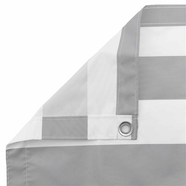 Grote foto vidaxl balkon scherm lichtgrijs en wit. 90 x 400 cm tuin en terras overige tuin en terras