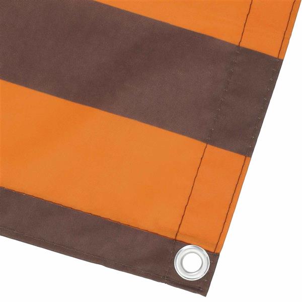Grote foto vidaxl balkon scherm oranje en bruin 100 x 1000 cm oxford stof tuin en terras overige tuin en terras