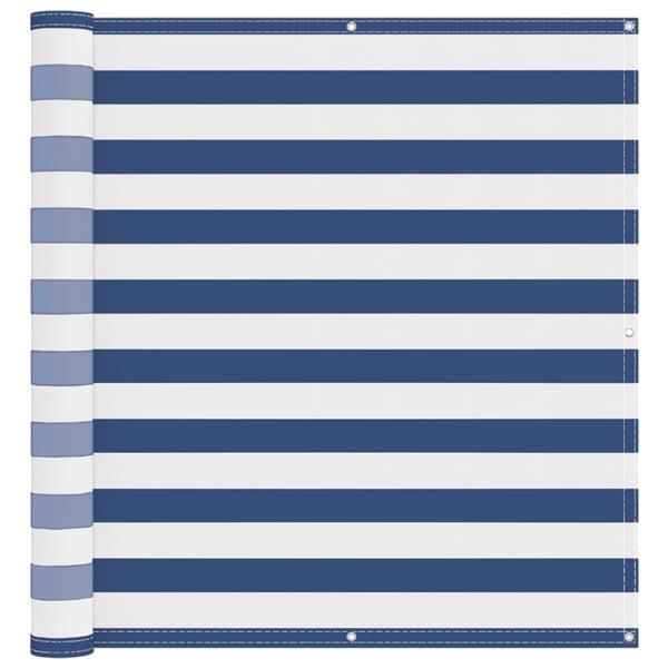 Grote foto vidaxl balkon scherm blauw en wit 110 x 700 cm oxford stof tuin en terras overige tuin en terras