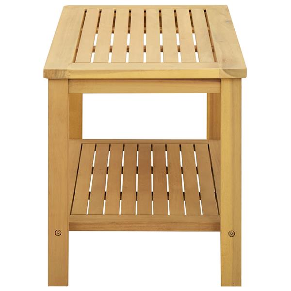 Grote foto vidaxl bijzettafel olie naturel 70 x 40 x 45 cm massief acaciahout huis en inrichting eettafels