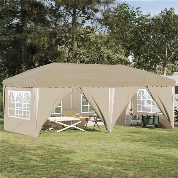 Grote foto vidaxl pop up partytent cr mekleur 575 x 288 x 245 cm tuin en terras overige tuin en terras