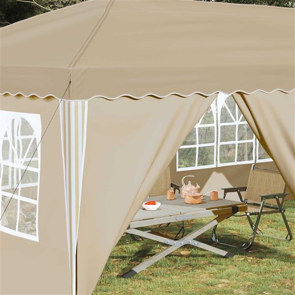 Grote foto vidaxl pop up partytent cr mekleur 575 x 288 x 245 cm tuin en terras overige tuin en terras