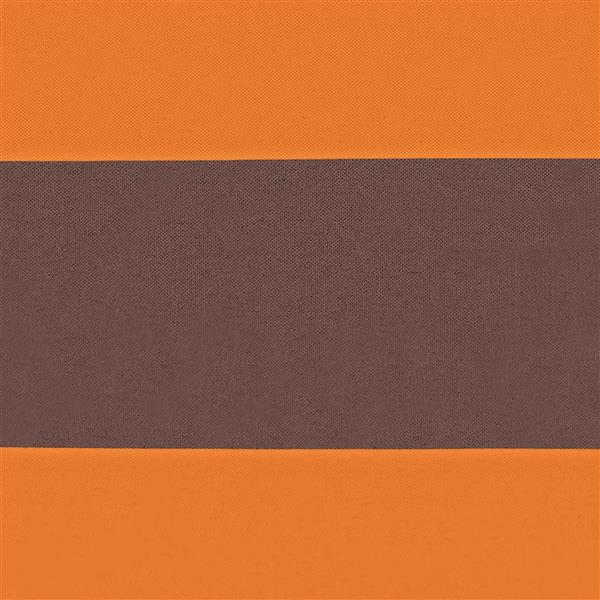 Grote foto vidaxl balkon scherm oranje en bruin 75 x 200 cm pu gecoat oxford alu tuin en terras overige tuin en terras