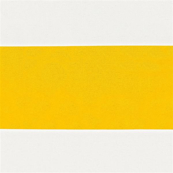 Grote foto vidaxl balkon scherm geel en wit 110 x 700 cm oxford stof tuin en terras overige tuin en terras