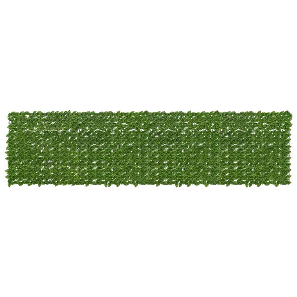 Grote foto vidaxl balkonscherm met bladeren groen en geel 400 x 100 cm tuin en terras overige tuin en terras