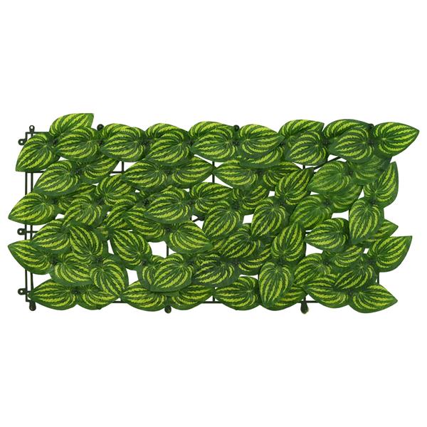 Grote foto vidaxl balkonscherm met bladeren groen en geel 400 x 100 cm tuin en terras overige tuin en terras