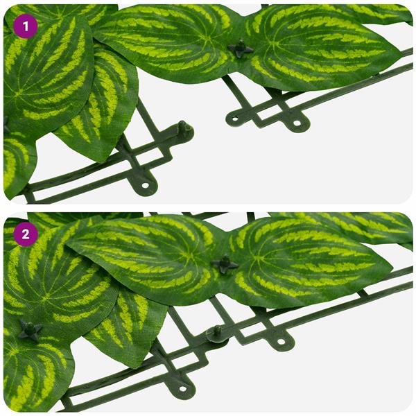 Grote foto vidaxl balkonscherm met bladeren groen en geel 400 x 100 cm tuin en terras overige tuin en terras