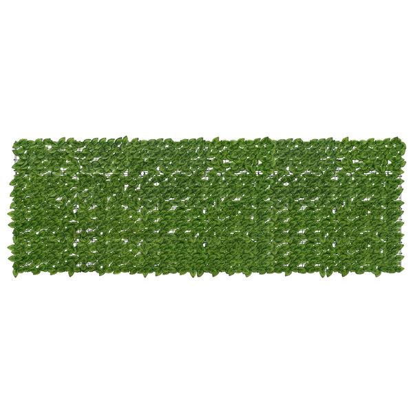 Grote foto vidaxl balkonscherm met bladeren groen en geel 300 x 100 cm tuin en terras overige tuin en terras