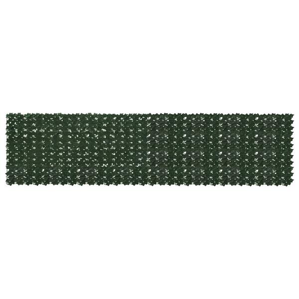 Grote foto vidaxl balkonscherm met bladeren donkergroen 400 x 100 cm tuin en terras overige tuin en terras