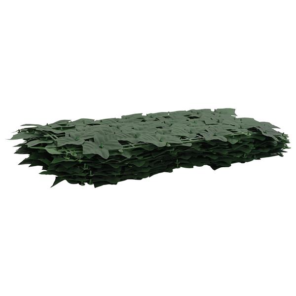 Grote foto vidaxl balkonscherm met bladeren donkergroen 200 x 100 cm tuin en terras overige tuin en terras