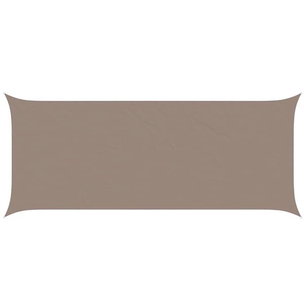 Grote foto vidaxl zonneschaduwzeil taupe 6 x 2 5 m 100 polyester oxford tuin en terras overige tuin en terras