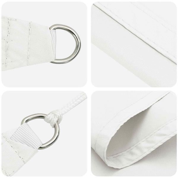 Grote foto vidaxl zonneschaduwzeil wit 6 x 2 m 100 polyester oxford tuin en terras overige tuin en terras