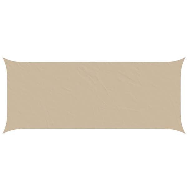 Grote foto vidaxl zonneschaduwzeil beige 6 x 2 5 m 100 polyester oxford tuin en terras overige tuin en terras