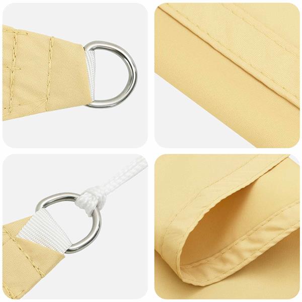 Grote foto vidaxl zonneschaduwzeil zand 6 x 2 m 100 polyester oxford tuin en terras overige tuin en terras