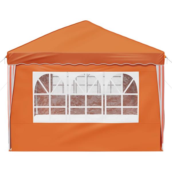 Grote foto vidaxl pop up feesttent 575 x 288 x 245 cm oranje tuin en terras overige tuin en terras