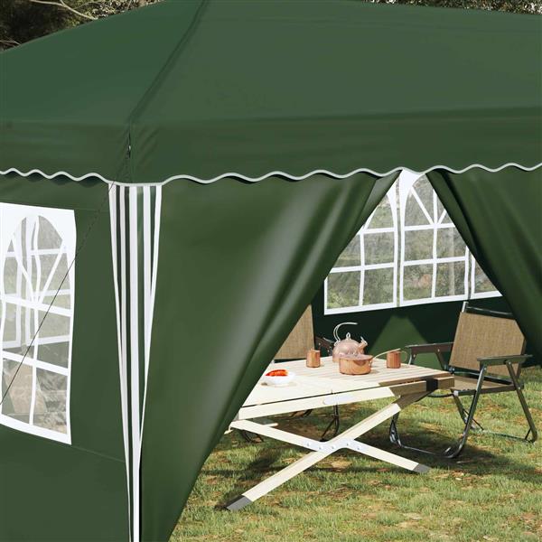 Grote foto vidaxl pop up feesttent 575 x 288 x 245 cm groen tuin en terras overige tuin en terras