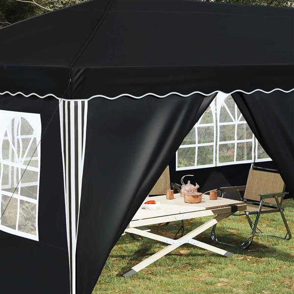 Grote foto vidaxl pop up feesttent 575 x 288 x 245 cm antracietkleurig tuin en terras overige tuin en terras