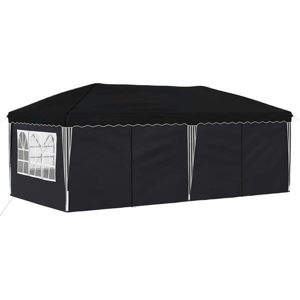 Grote foto vidaxl pop up feesttent 575 x 288 x 245 cm antracietkleurig tuin en terras overige tuin en terras