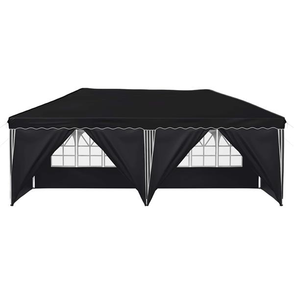 Grote foto vidaxl pop up feesttent 575 x 288 x 245 cm antracietkleurig tuin en terras overige tuin en terras