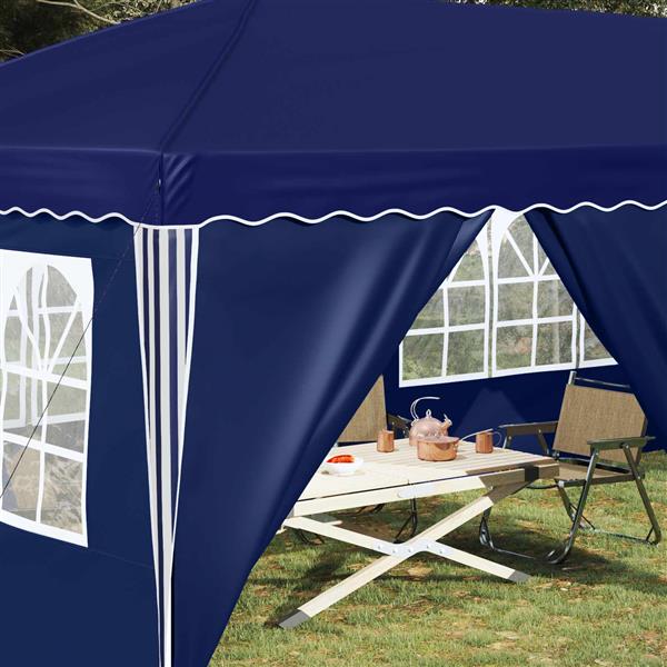 Grote foto vidaxl pop up feesttent 575 x 288 x 245 cm blauw tuin en terras overige tuin en terras