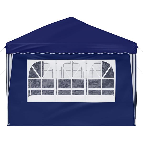 Grote foto vidaxl pop up feesttent 575 x 288 x 245 cm blauw tuin en terras overige tuin en terras