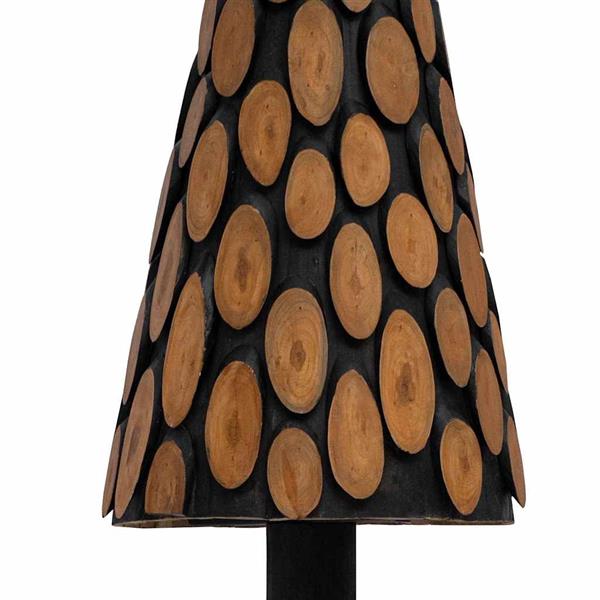 Grote foto vidaxl kerstboom met standaard bruin 149 cm massief teakhout diversen overige diversen