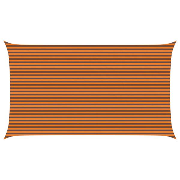 Grote foto vidaxl zonneschaduwzeil oranje en bruin 7 x 4 m 100 polyester oxford tuin en terras overige tuin en terras