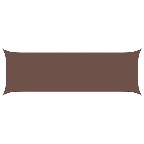 Grote foto vidaxl zonneschaduwzeil bruin 6 x 2 m 100 polyester oxford tuin en terras overige tuin en terras