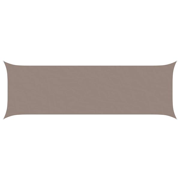 Grote foto vidaxl zonneschaduwzeil taupe 6 x 2 m 100 polyester oxford tuin en terras overige tuin en terras