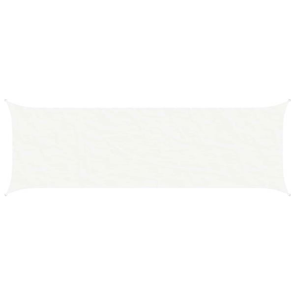 Grote foto vidaxl zonneschaduwzeil wit 6 x 2 m 100 polyester oxford tuin en terras overige tuin en terras