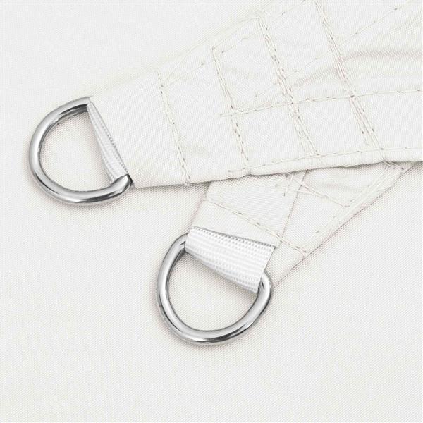 Grote foto vidaxl zonneschaduwzeil wit 6 x 2 m 100 polyester oxford tuin en terras overige tuin en terras