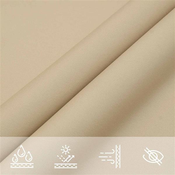 Grote foto vidaxl zonneschaduwzeil beige 6 x 2 5 m 100 polyester oxford tuin en terras overige tuin en terras