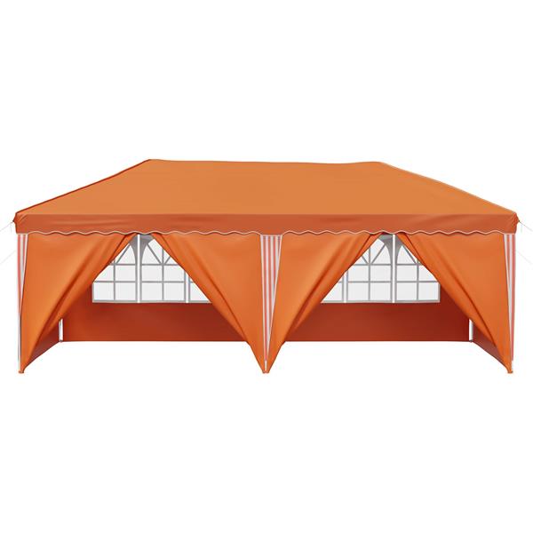 Grote foto vidaxl pop up feesttent 575 x 288 x 245 cm oranje tuin en terras overige tuin en terras