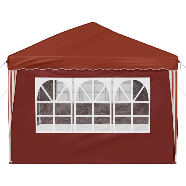 Grote foto vidaxl pop up feesttent 575 x 288 x 245 cm terracotta tuin en terras overige tuin en terras