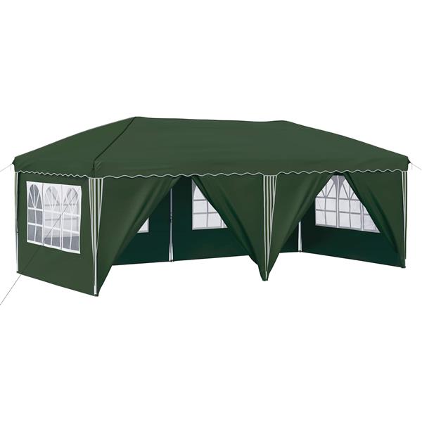 Grote foto vidaxl pop up feesttent 575 x 288 x 245 cm groen tuin en terras overige tuin en terras