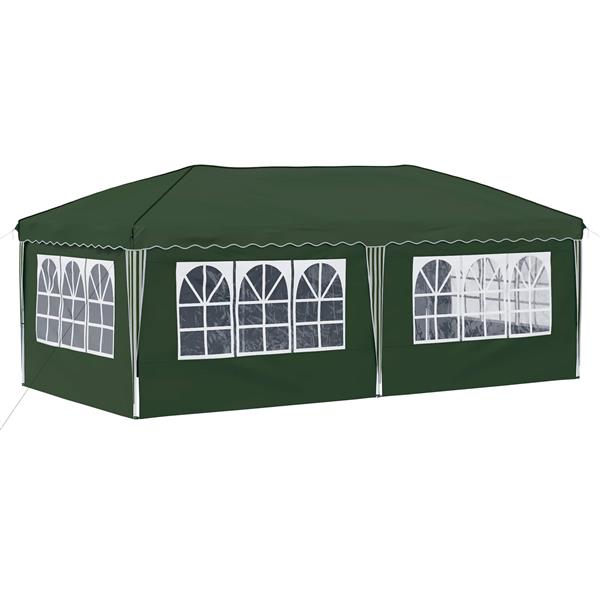 Grote foto vidaxl pop up feesttent 575 x 288 x 245 cm groen tuin en terras overige tuin en terras
