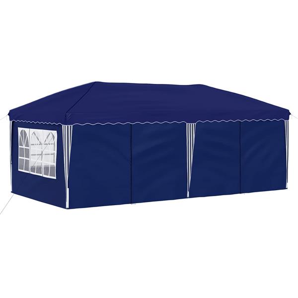 Grote foto vidaxl pop up feesttent 575 x 288 x 245 cm blauw tuin en terras overige tuin en terras