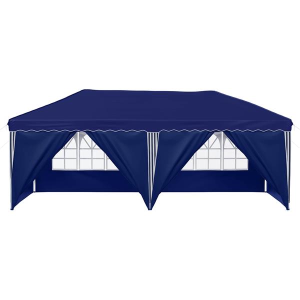 Grote foto vidaxl pop up feesttent 575 x 288 x 245 cm blauw tuin en terras overige tuin en terras