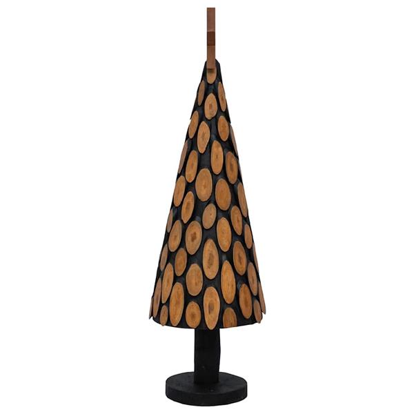 Grote foto vidaxl kerstboom met standaard bruin 149 cm massief teakhout diversen overige diversen