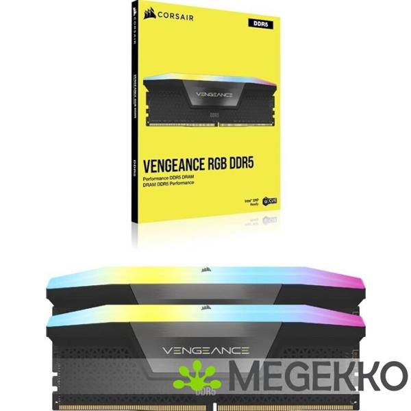 Grote foto corsair ddr5 vengeance rgb 2x8gb 5200 computers en software overige computers en software