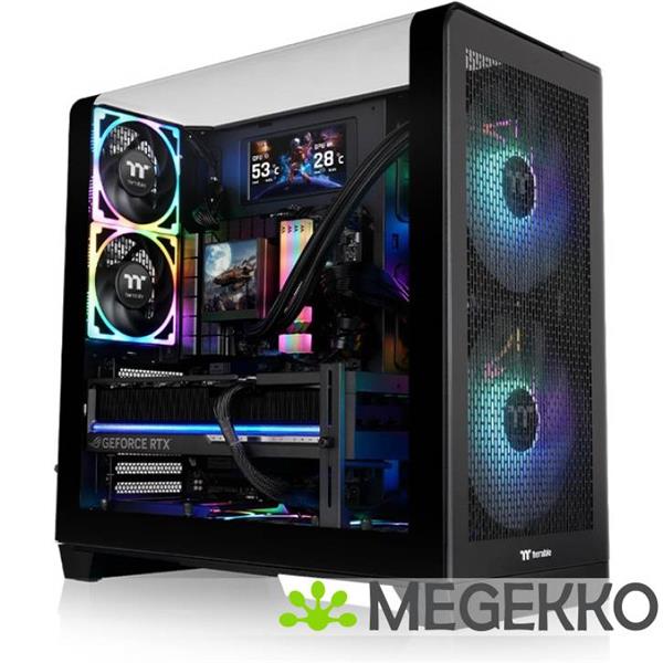 Grote foto thermaltake view 390 air black midi tower computers en software behuizingen en kasten