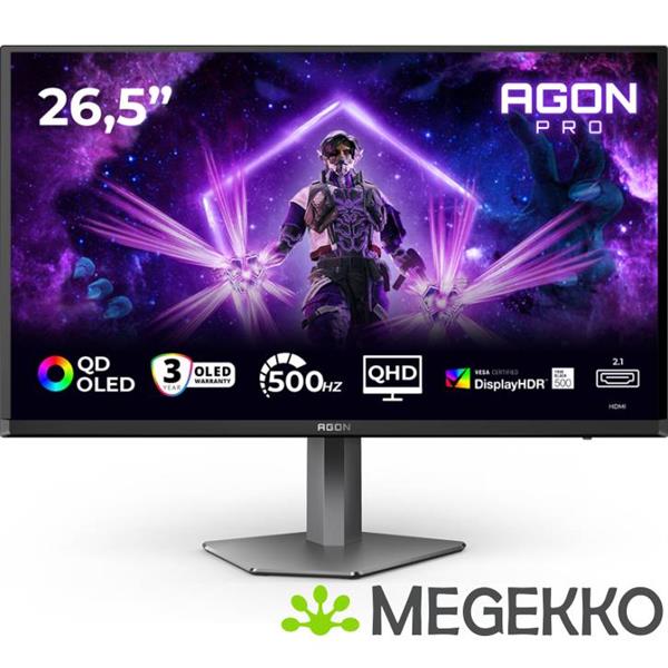 Grote foto aoc ag276qkd2 27 qhd 500hz oled monitor computers en software overige computers en software