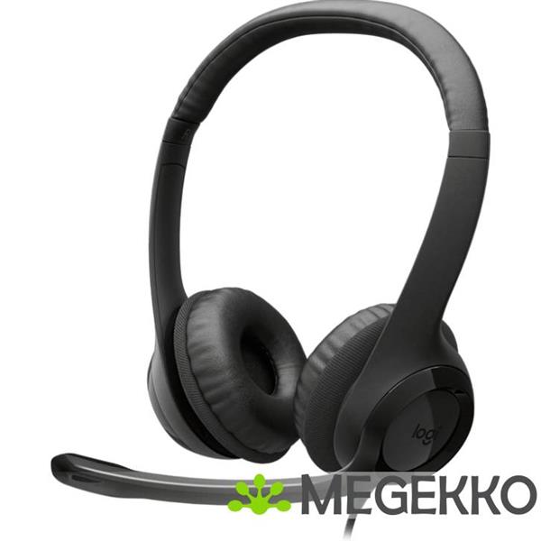 Grote foto logitech h390 bedraad zwart audio tv en foto koptelefoons