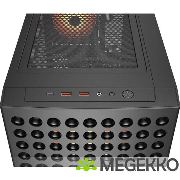 Grote foto cougar gaming airface eco rgb midi tower zwart computers en software behuizingen en kasten