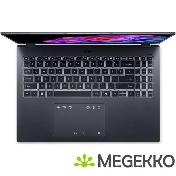 Grote foto acer swift go 16 sfg16 73 547v 16 core ultra 5 225h laptop computers en software overige computers en software