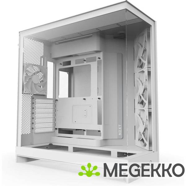 Grote foto nzxt h9 flow white 2025 computers en software behuizingen en kasten