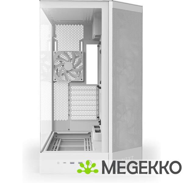 Grote foto nzxt h9 flow white 2025 computers en software behuizingen en kasten