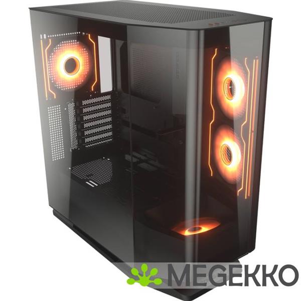 Grote foto cougar gaming fv270 rgb midi tower zwart computers en software behuizingen en kasten