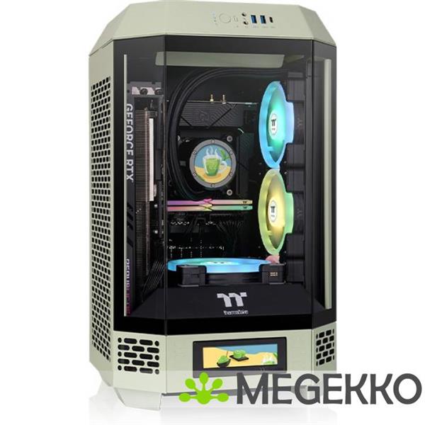 Grote foto thermaltake the tower 250 matcha green computers en software behuizingen en kasten
