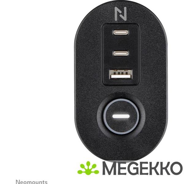 Grote foto neomounts ds22 840bl6 bureaucontactdoos met klem computers en software overige